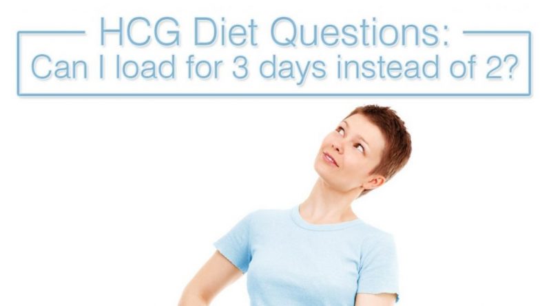 HCG Diet Questions: Can I load for 3 days instead of 2?