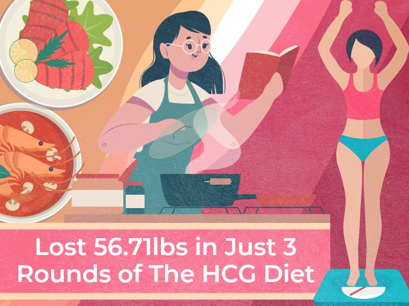 Lost 56.71lbs in Just 3 Rounds of The HCG Diet