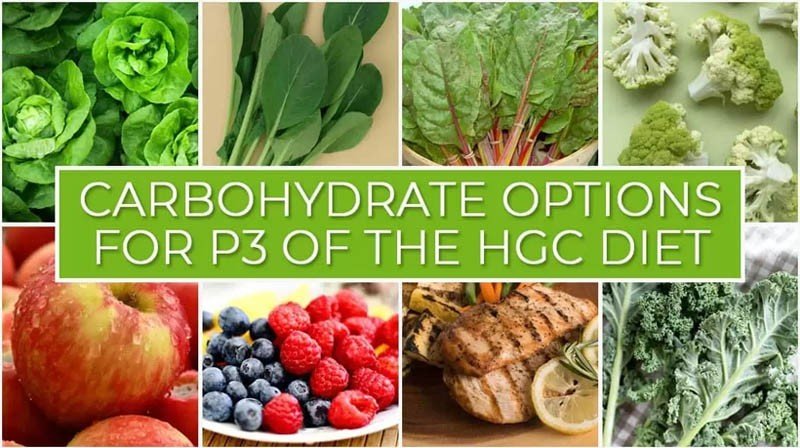 Carbohydrate Options for P3 of the HGC Diet