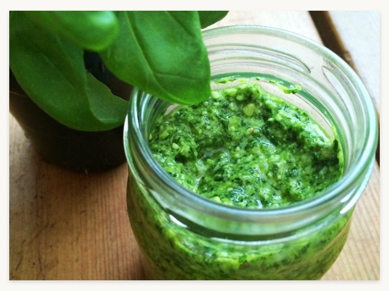Spinach Basil Pesto for Phase 2
