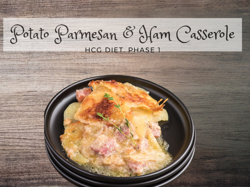 Potato Parmesan and Ham Casserole